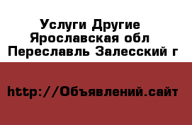 Услуги Другие. Ярославская обл.,Переславль-Залесский г.